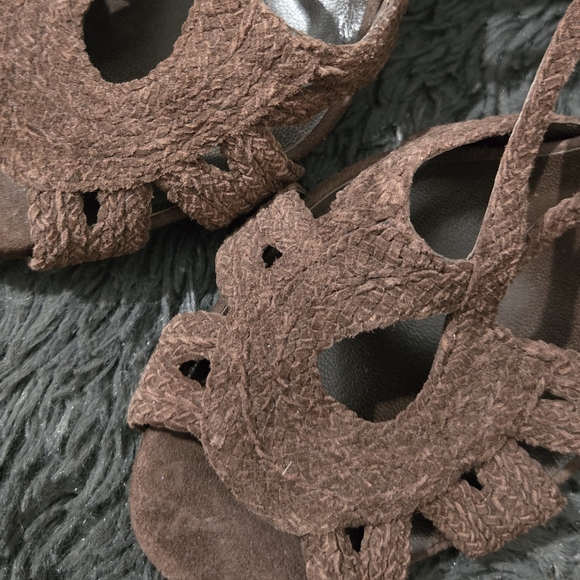 Cole Haan | Grayce Suede Dark Mocha Slingback Heels SZ 9 - Picture 2 of 9